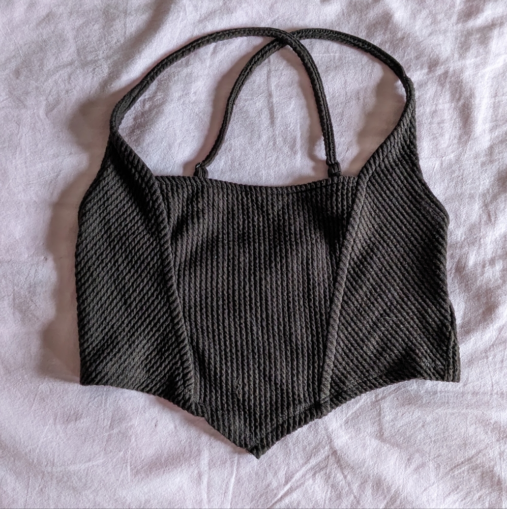 Urban Outfitters Ribbed Corset Top